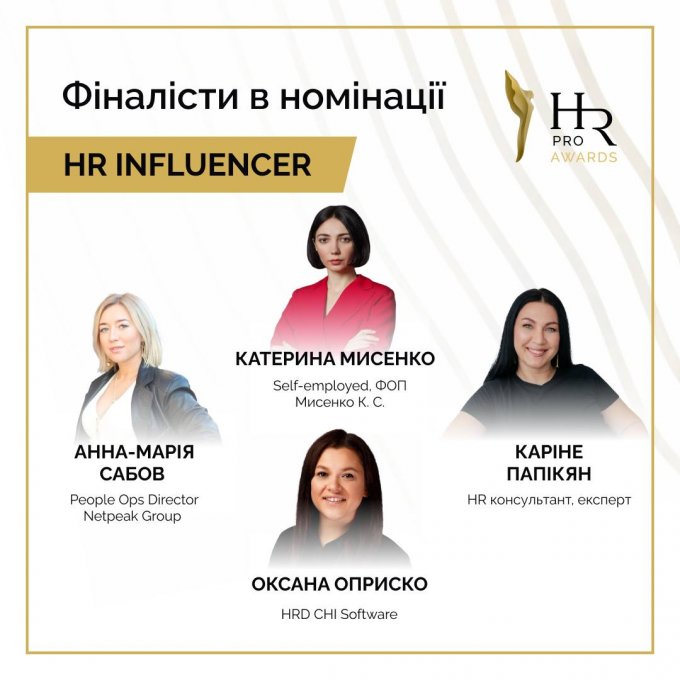 HR Influencer року HR Pro Awards 2024